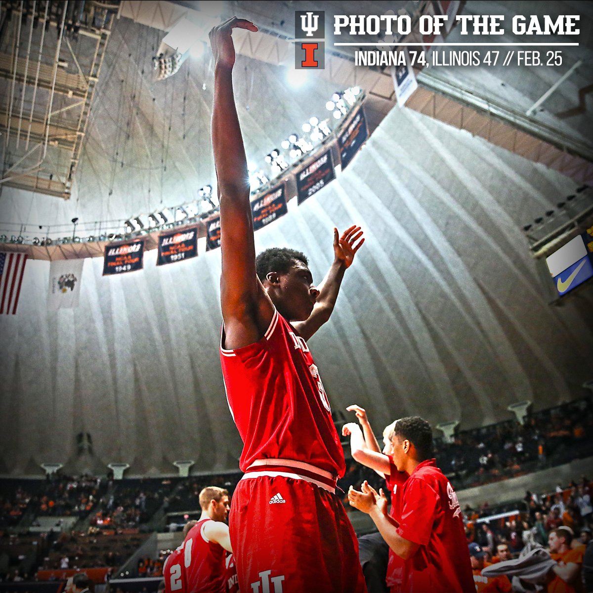 IndianaMBB's tweet image. Indiana is 13-3 in the Big Ten and one win away from at least a share of the Big Ten title.