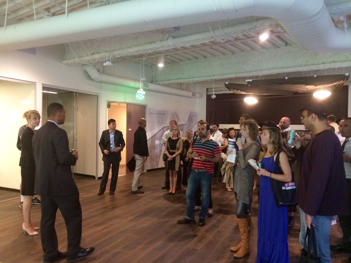 Thank you <a href="/downtown_la/">DowntownLA.com</a> and the #geturban group for stopping by #designhivedtla #wolcottsuite today! #DTLA #cre