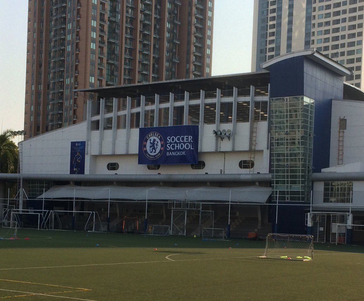 RayDavis5's tweet image. AIE Conference NIST. Note Chelsea F.C sign over sports field