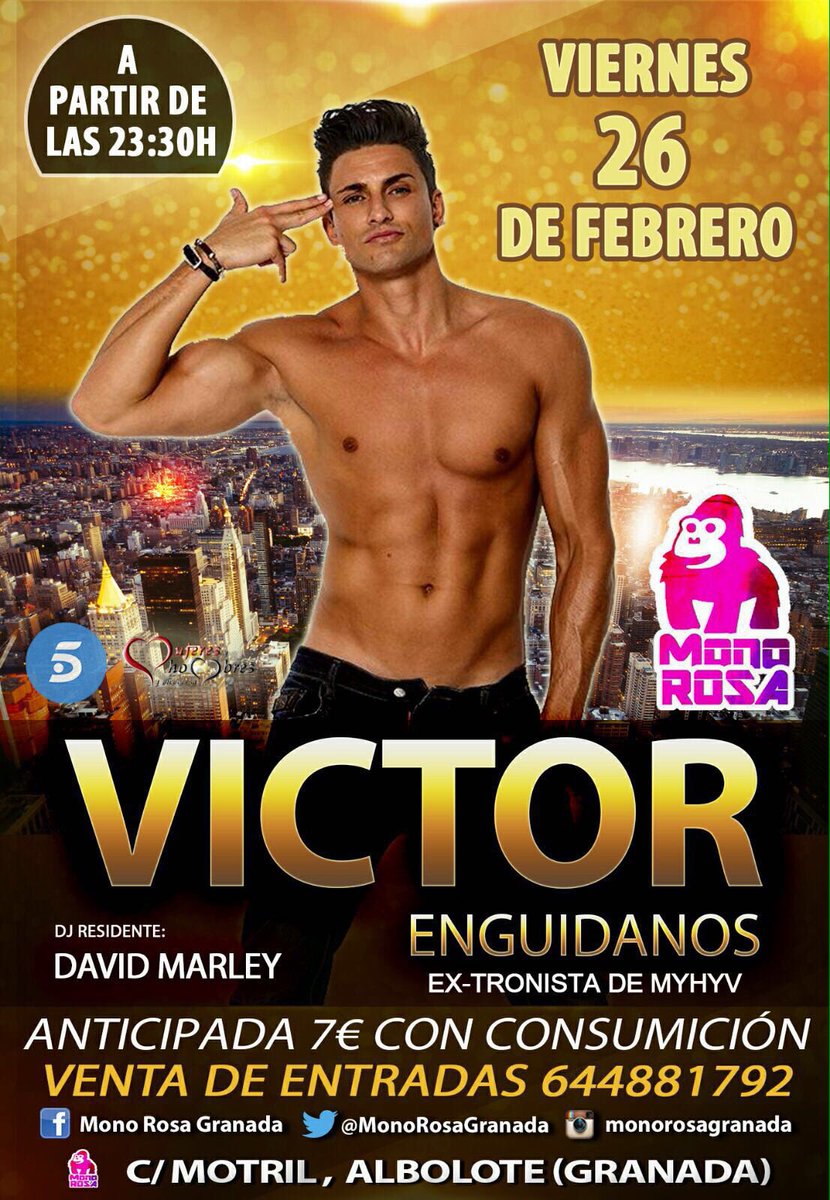 Esta noche la fiesta se traslada al <a href="/MonoRosaGranada/">Mono Rosa Granada</a> (Albolote, Granada) viernes de cachondeo asegurado nenes!  🍾🍾🍾