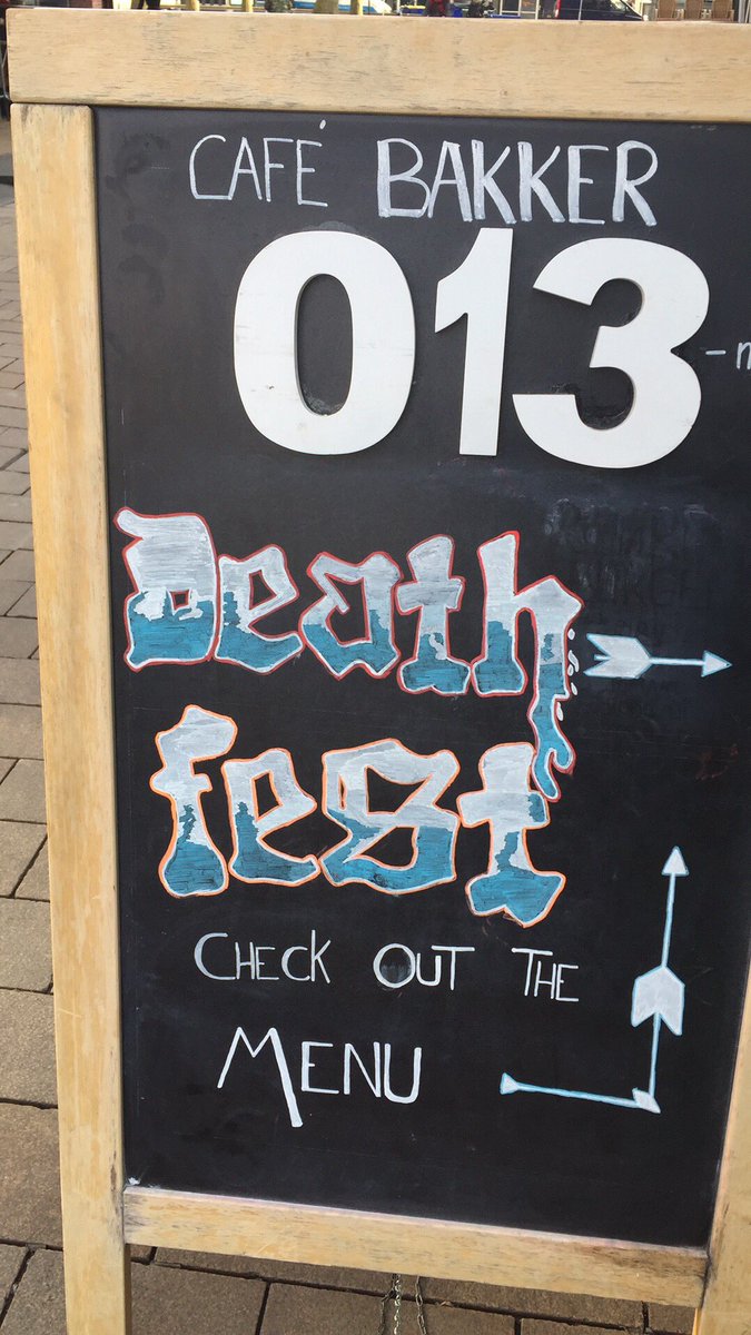 #NetherlandsDeathfest in <a href="/013/">013 Poppodium</a> come and drink Dutch craftbeers and/or use lunch and diner