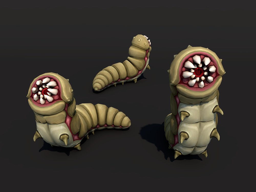 GameDevZombie's tweet image. And of course.. please welcome.. the Sandworm! :D #gamedetv #indiedev