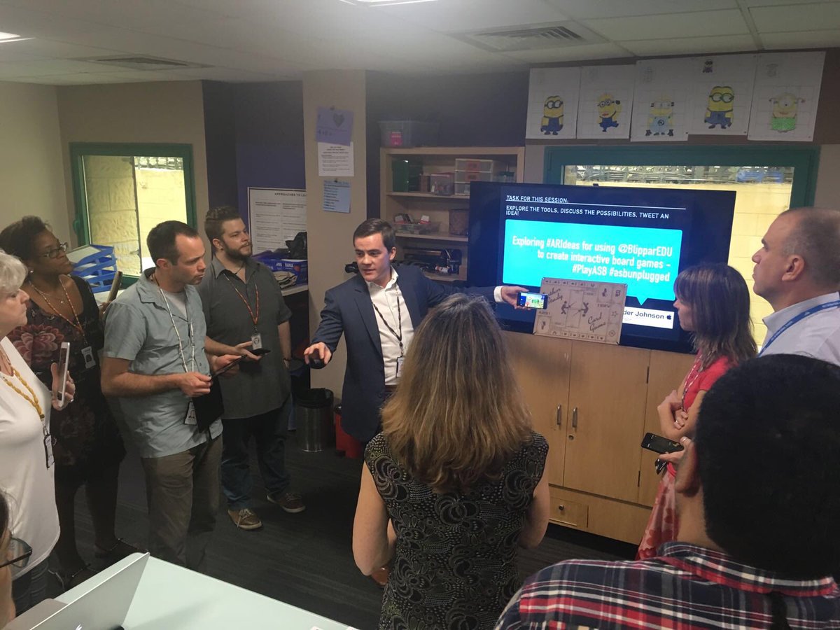 alexrajohnson's tweet photo. Thanks to all who came for my session on #AugmentedReality during #PlayASB - hope it got you thinking of #ARIdeas https://t.co/2xDOUaIvWP