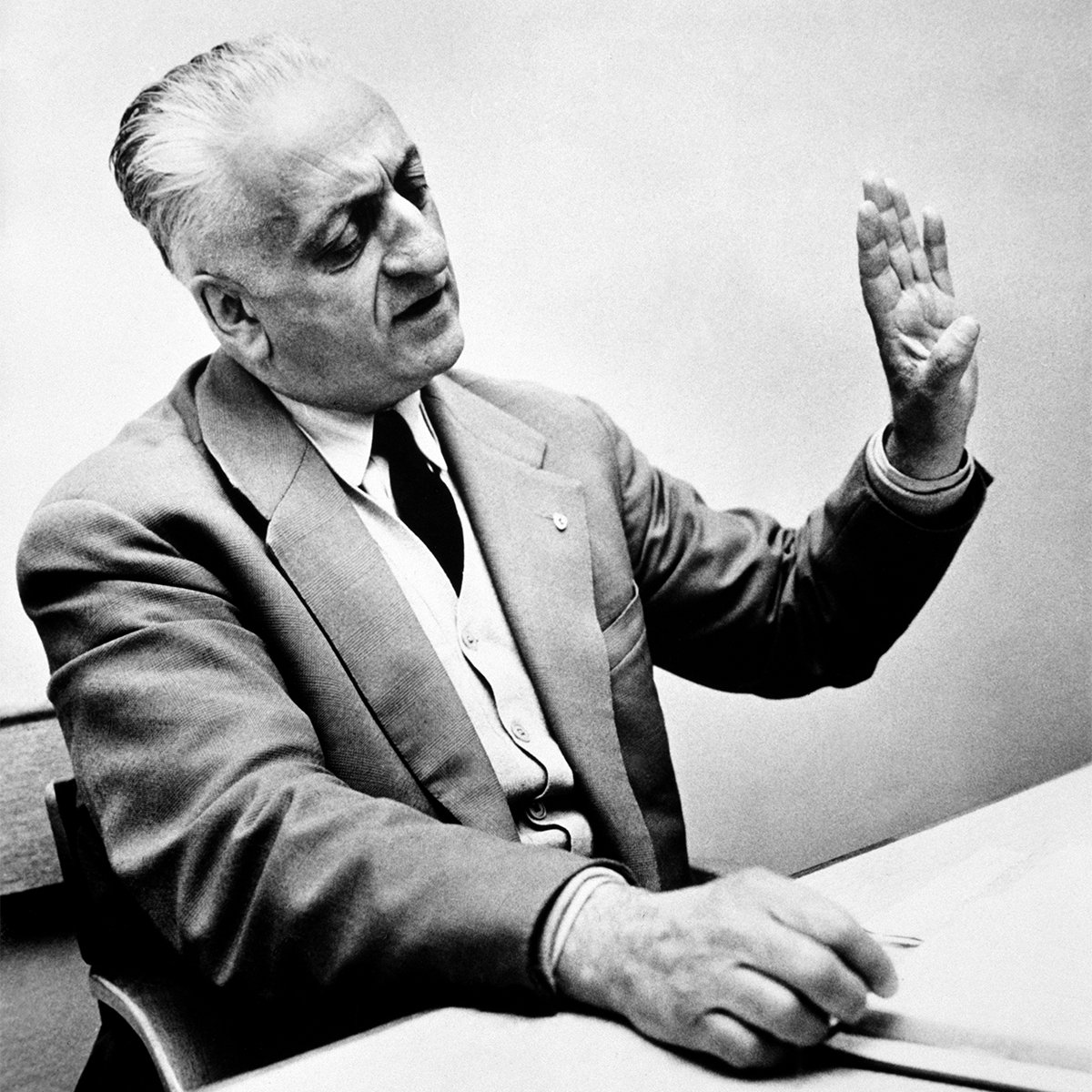 Ferrari's tweet photo. “A car is alive. In balance between he who conceived it and he who drives it to victory”
#EnzoFerrari
#FerrariFriday https://t.co/aKgypCH5xS