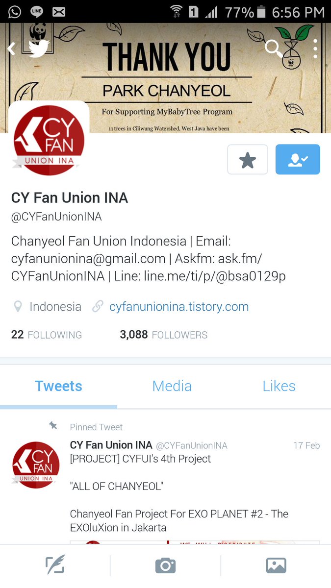CY Fan Union INA tweet media