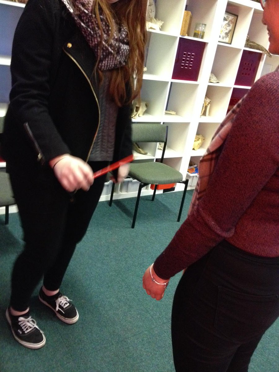 Positive reinforcement training! Pretending to be a trainer and an animal