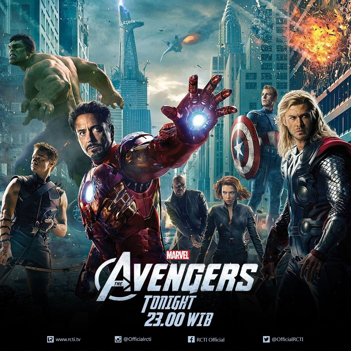 OfficialRCTI's tweet photo. Malam ini nikmati sajian lengkap #RCTIMoviePicks dalam The Avengers, pukul 23.30 WIB https://t.co/s1I5hYfJX6