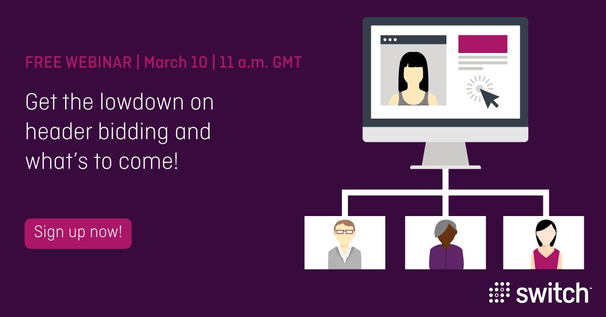 SwitchConcepts's tweet photo. Join our latest webinar to learn about Switch Header Services! Sign up! #HeaderServicesLive https://t.co/LrWQGaLUUv https://t.co/qYdgYQCxsI