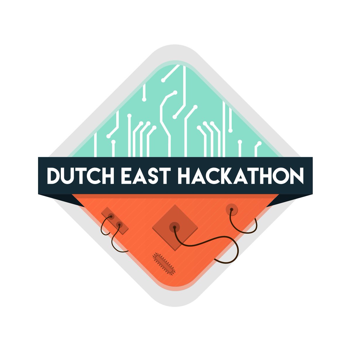 EastHackathonNL's tweet image. An awesome new logo for our #hackathon, designed by our great sponsor @StandOutReclame! east-hackathon.nl