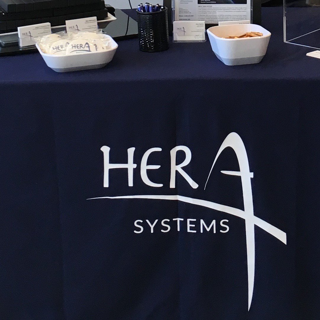 HeraSystemsInc's tweet photo. At @SmallSatBiz this week, our 12U demo model previews #1HOPSat sub-meter imaging analytics platform #2016Launch https://t.co/e3bYnt8ABC