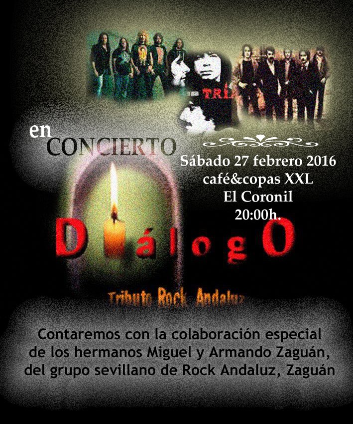 DialogoRA's tweet photo. Este sábado nos vemos a las 20:00h en el  pub XXL, El Coronil,¡¡no os lo perdáis!! https://t.co/40QUntnAKf