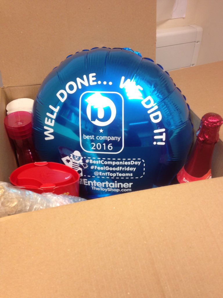 keziow's tweet photo. Box of goodies at Newport IOW on #BestCompaniesDay #FeelGoodFriday @EntTopTeams @EntertainerToys @bestcompanies https://t.co/cyRIywdUCH