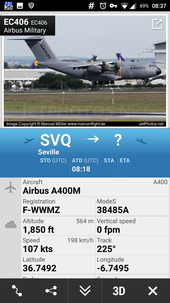 CivMilAir's tweet photo. Airbus Military A400 #EC406 from Seville 
https://t.co/qh5OJibeCU https://t.co/yoUsmnEtgs