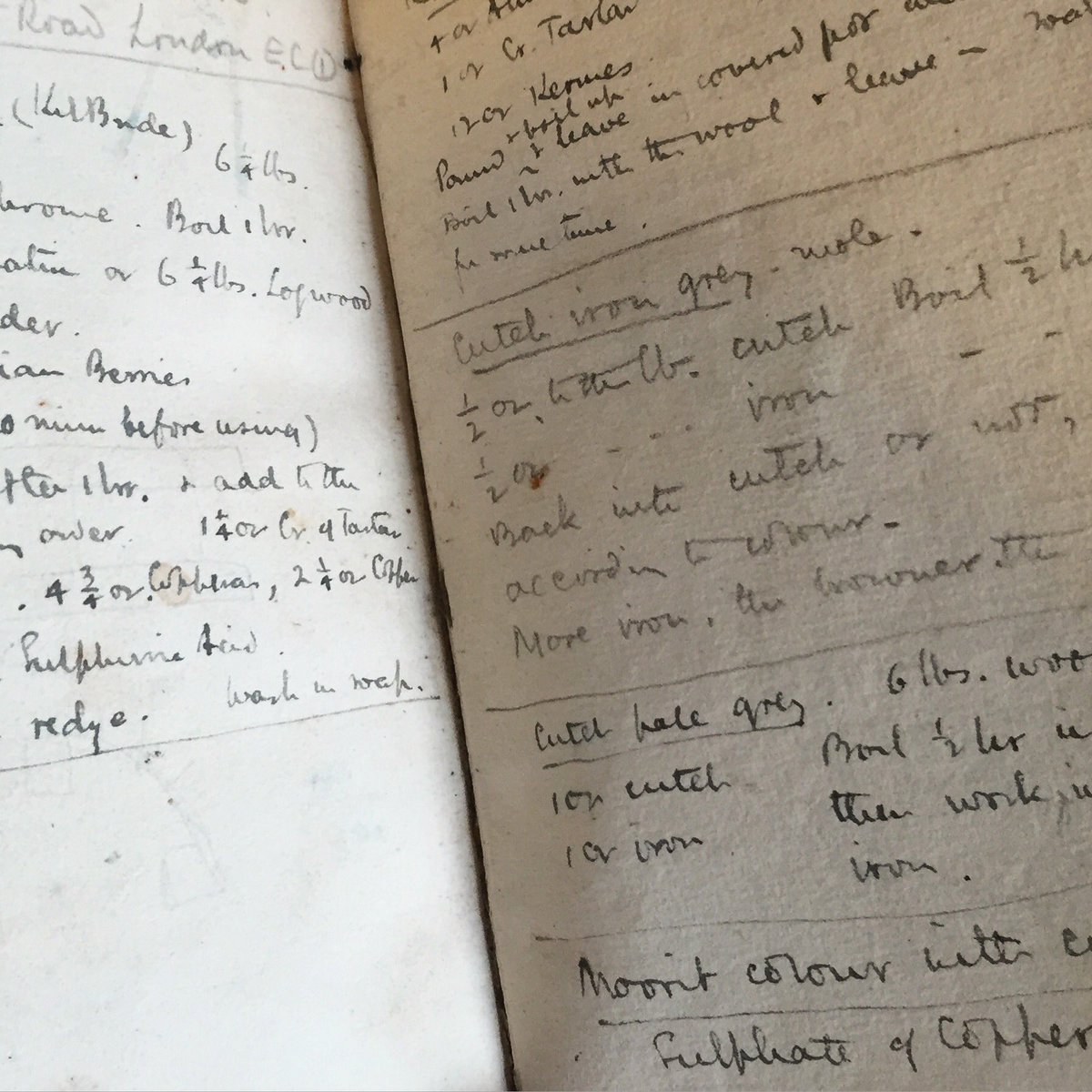 NTHepburn's tweet photo. 100 years after it was published Ethel Mairet's annotated copy of Vegetable Dyes has been donated to @museumartcraft https://t.co/FGt4zOkMHL