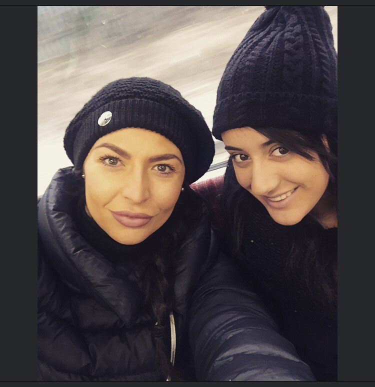 marcellasolimeo's tweet photo. It's a hat kind of a day!🌧 @vickyburke89 #strictlycomedancing #itsallaboutyou #onourwaytowork #rehearsals https://t.co/TunFARJY8l