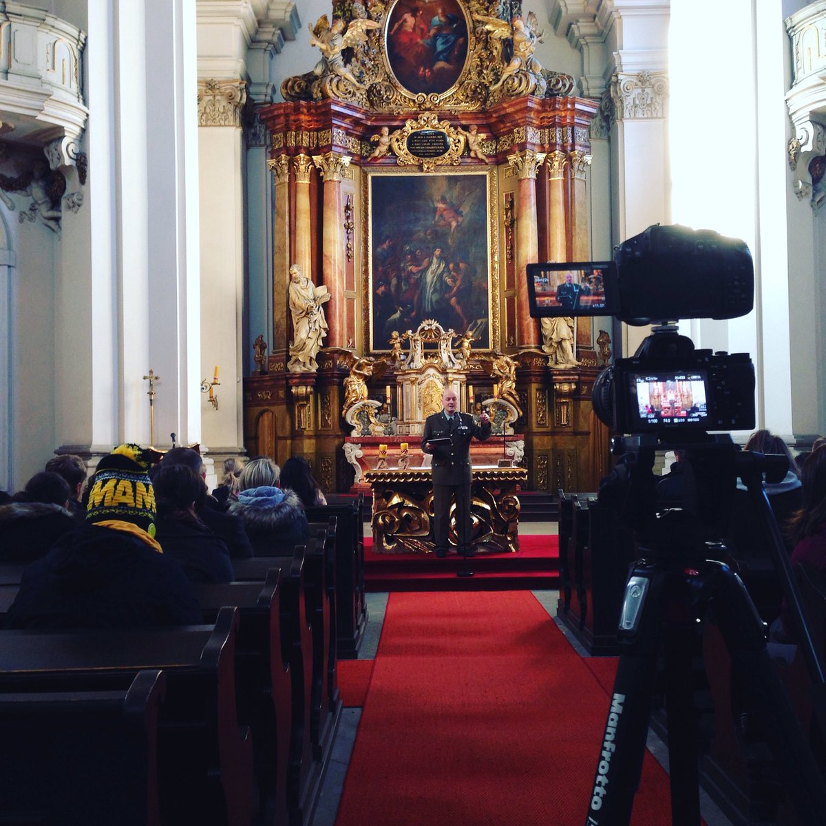 Prague_CM's tweet photo. Today's #cmprg with Jaroslav Knichal, Chief Chaplain of the Armed Forces. #cmethics https://t.co/4JxVX3Ix6C