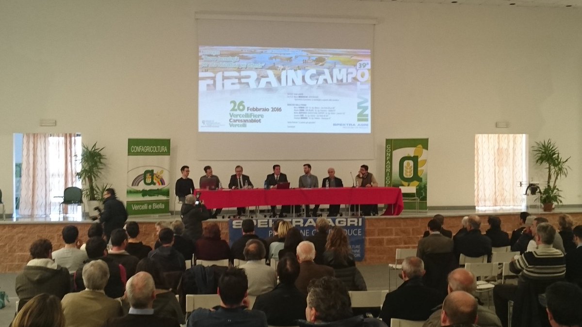 Con il convegno #ANGAVercelli apre ufficialmente la 39' edizione di #fieraincampo2016 #fic2016 #vivila #spektragri