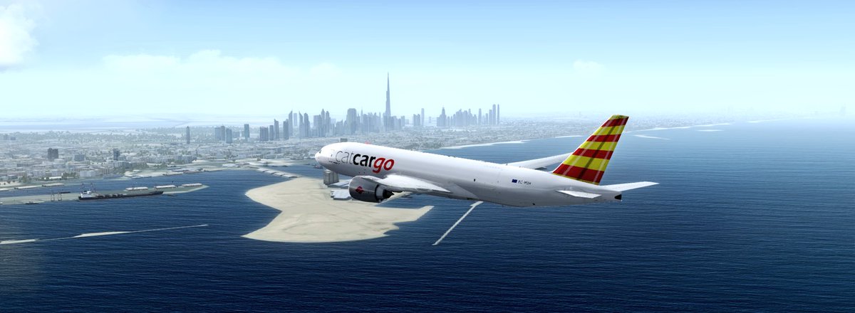 CTO171's tweet photo. Aprox to Dubai #catcargo #B777F @air_catalonia @TheRayganYT @ibiza_air @IVAOES @MrJTSZ https://t.co/ithtcVmmch