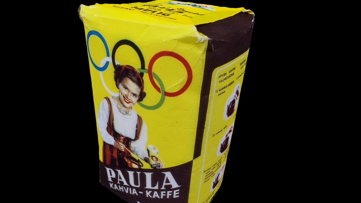 3DMusea's tweet photo. Did you know Helsinki 1952 #Olympic had its own designed #coffee package? Check it out: https://t.co/eVxEMf3aL6 #3D https://t.co/HIUWB1VuWm
