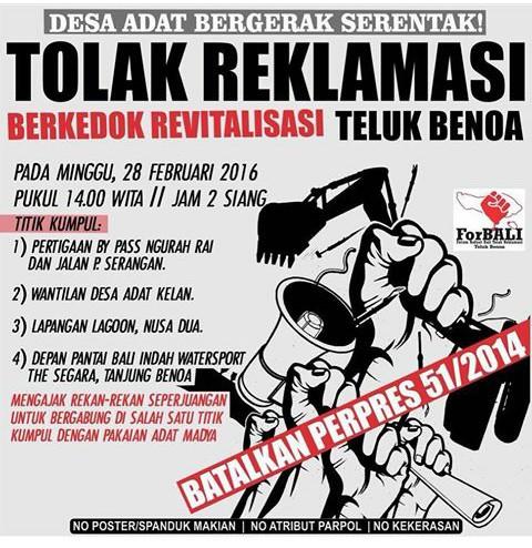 Mari kawan kita turun ke jalan lagi teriakan perlawanan \m/
#tolakreklamasitelukbenoa