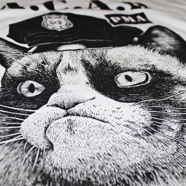 ACAB white tshirt dari Catsmeow tersedia di MDFKstore. order via text 0818‑0600‑8668 atau line mdfkstore