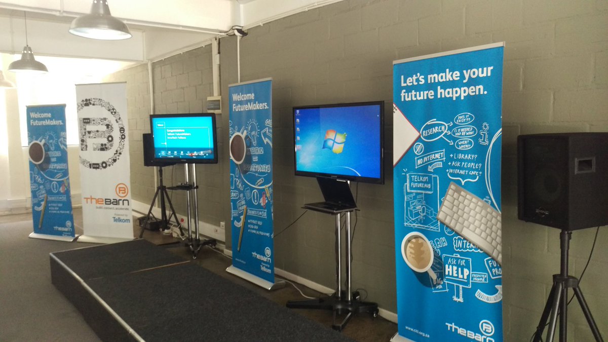 Ventureburn's tweet photo. We're at the final pitch sessions for the Telkom #FutureMakers 2016 cohort. That's to follow. https://t.co/sk3HsM2tQD