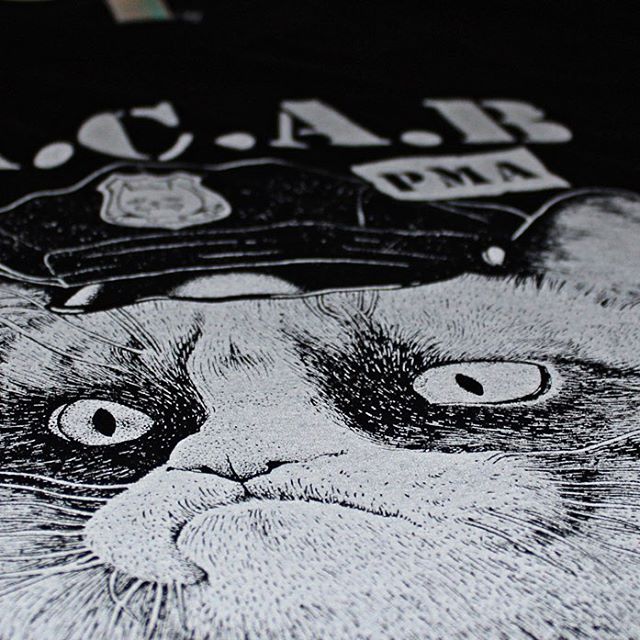 ACAB black tshirt dari Catsmeow tersedia di MDFKstore. atau order via text 0818‑0600‑8668 atau line mdfkstore