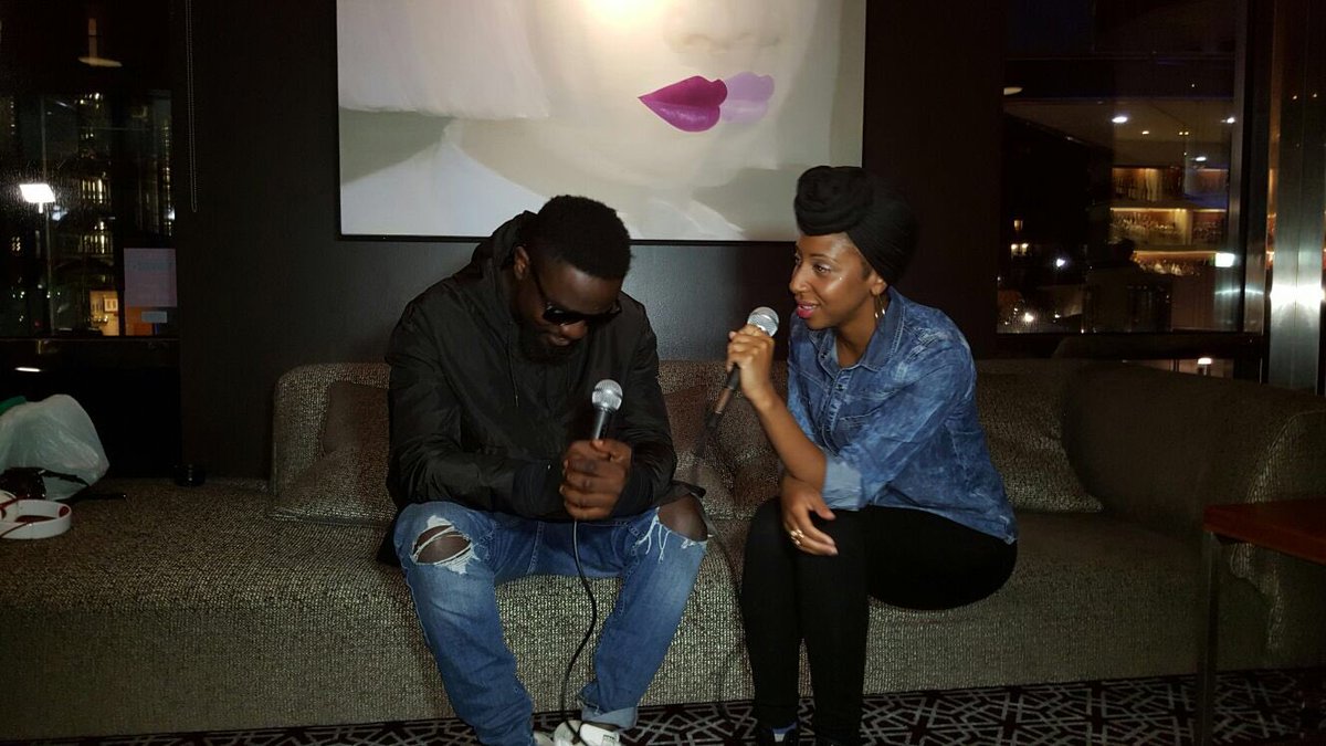 sarkodie's tweet image. In the uk doing media ahead the epic concert about to take place inside the indigo O2 🔥🔥🔥 11 March