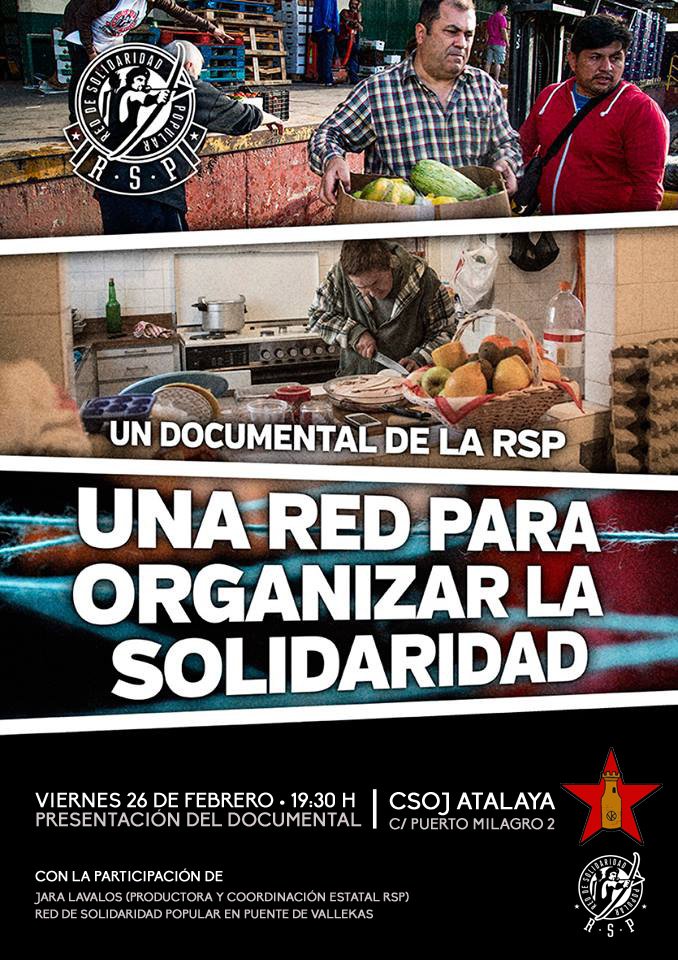 DocuRsp's tweet photo. Esta tarde a las 19:30h en el @CSOJ_Atalaya presentamos el #DocuRSP con la @RspVallekas . No te lo puedes perder https://t.co/Hd6emlsRf0