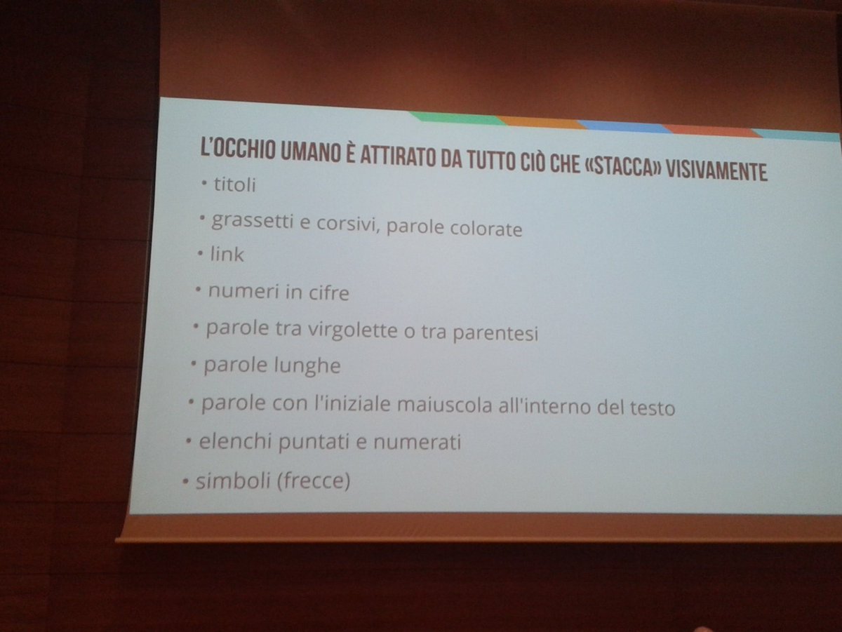 dafne_satta's tweet photo. Utilizzare questi elementi in un testo aiuta il lettore a concentrarsi di più su ciò che sta leggendo #seotiscali https://t.co/8j5cUHFJYH
