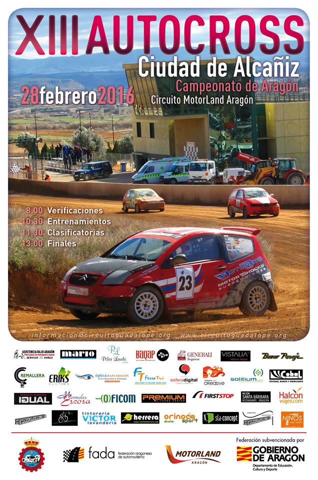 todoautocross's tweet photo. @AragonMotorLand acoge este fin de semana la primera prueba del Campeonato de Aragón
+info: https://t.co/UZuxx4Row8 https://t.co/Jvm0t6mRyb
