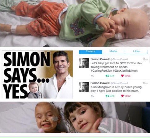 JasonBeggs1's tweet photo. Simon Cowell said yes, will you? #CaringForKian #GetKianToSimon #GetKianToNewYork #SimonSaysYes @MrsSOsbourne https://t.co/4oQwFX3Oyj