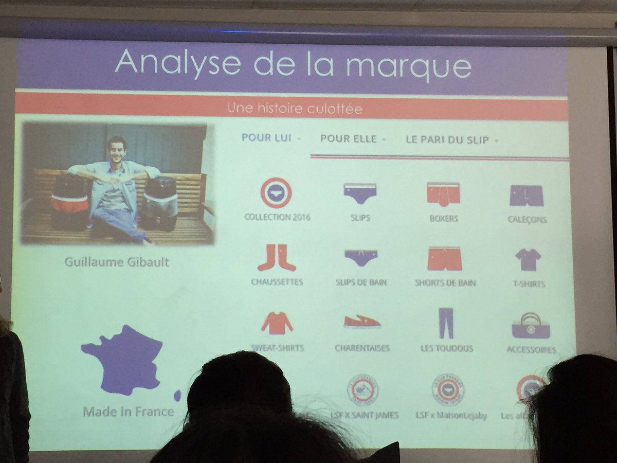 celinecrespin's tweet photo. Mes étudiants : "@LeSlipFrancais est une idée un peu culottée !"... Ça c'est fait ;-) #digital5comm #prez #strat https://t.co/lILNIczf2z