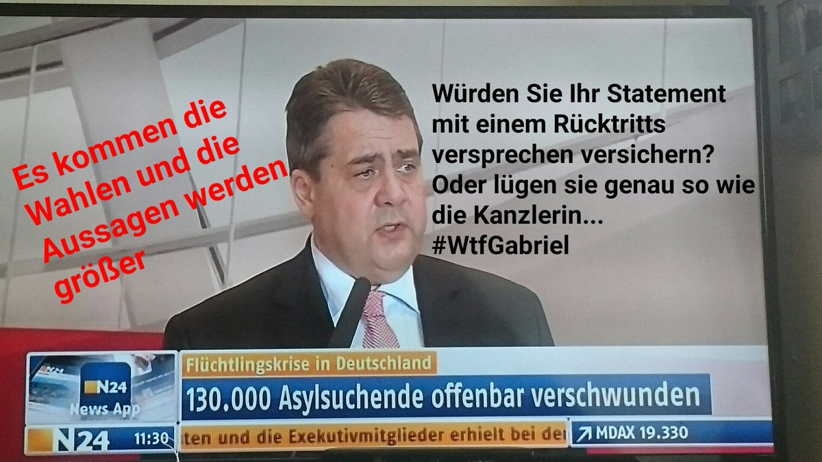 sndtipp's tweet photo. @spdde Der Gabriel will ja jetzt Stimmen fangen würde er das mit einem Rücktritt versprechen #WtfGabriel #EU #Merkel https://t.co/zdvDoztLx5