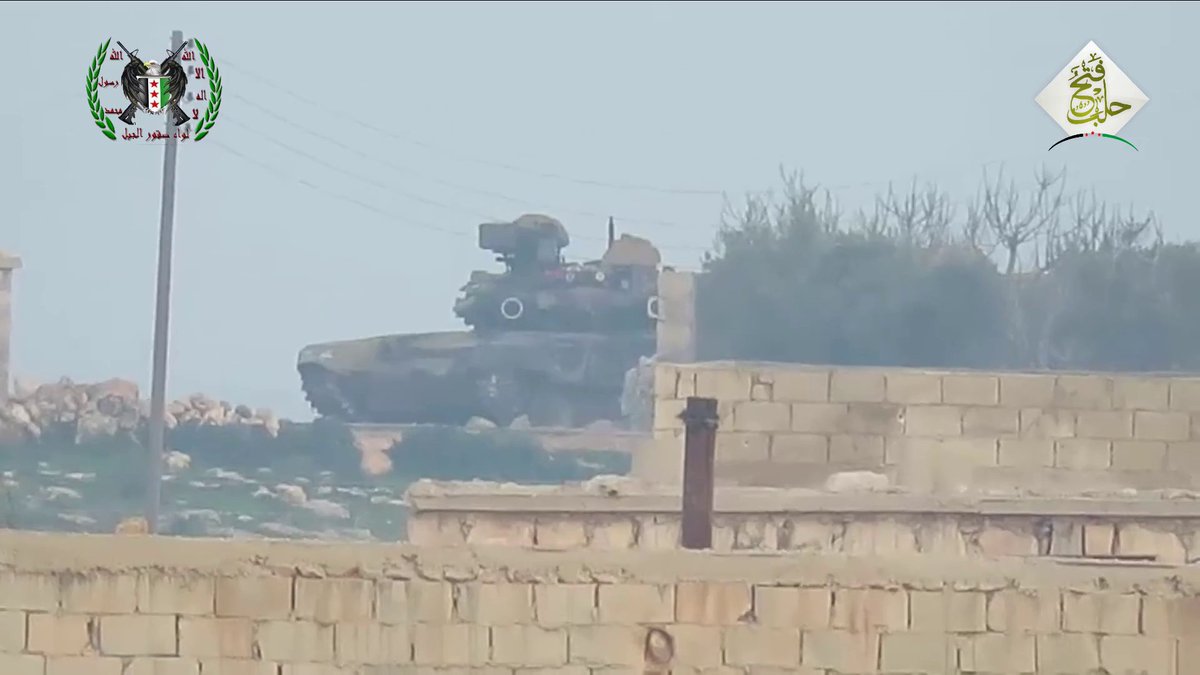  أول استهداف لدبابة T-90 بواسطة صاروخ TOW وفشل نظام شتورا في التملص CcInRP3UkAAhaci