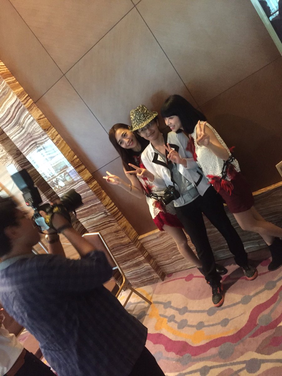 faintstar_Tokyo's tweet photo. interview time with 7 media🎙
#Faint★Star
#HINA
#YURIA
#JapanWaveEXPO https://t.co/m1xrK0VVMK