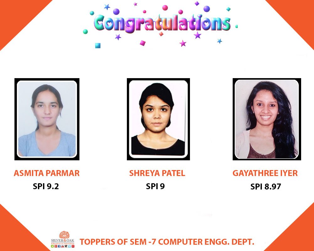SilverOakUni's tweet photo. #SOCETRocks #Toppers @gtuinfo_in  #ProudOSCETians #ahmedabad https://t.co/fSeb66dpGd