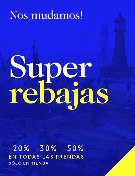 Sólo este fin de semana 27-28 Feb. en nuestra tienda de La Barceloneta!
Aprovecha los descuentos super especiales!