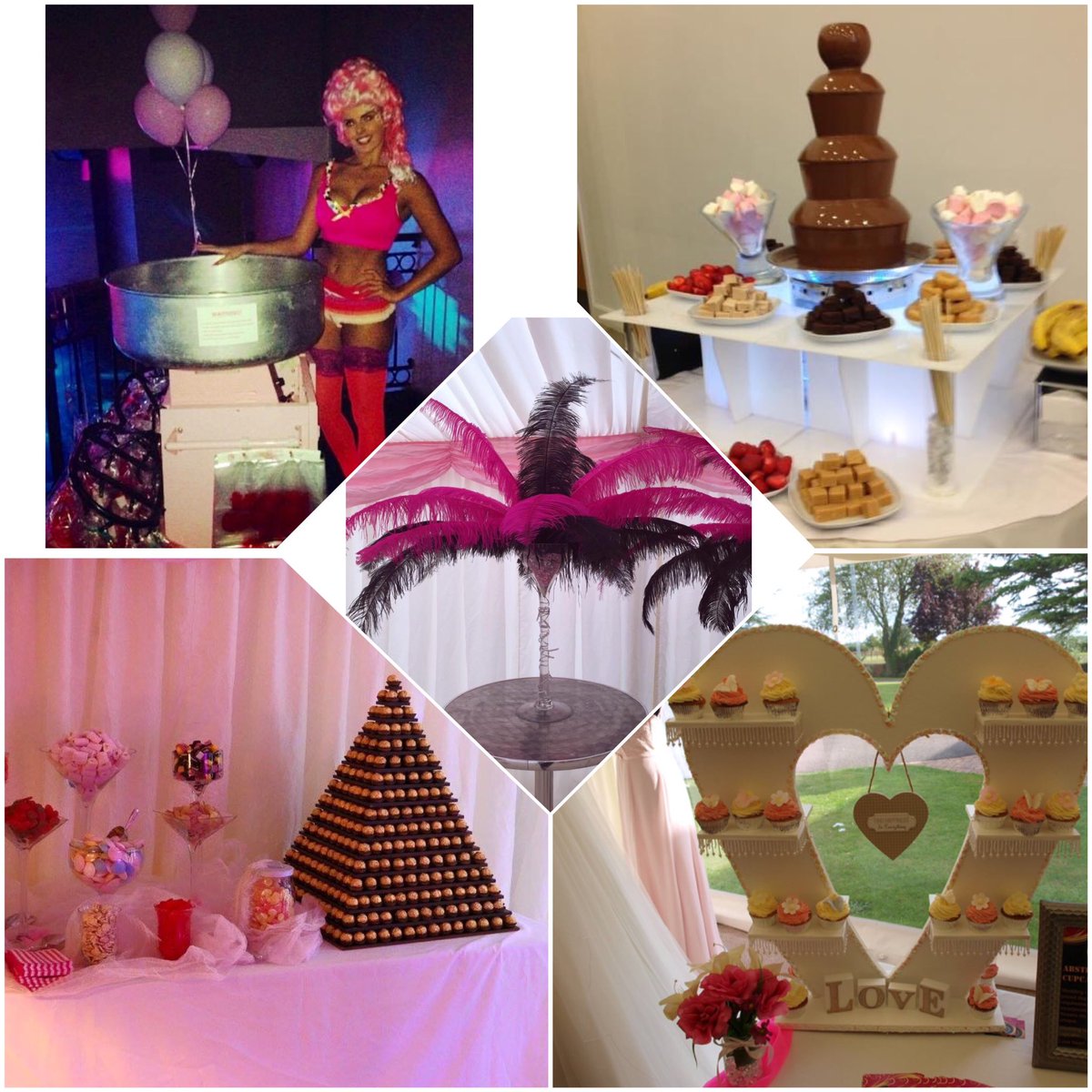 AbstractEnts's tweet image. Looking for something sweet at your event or wedding? Look no further... #chocolatefountain #candyfloss #sweetcart