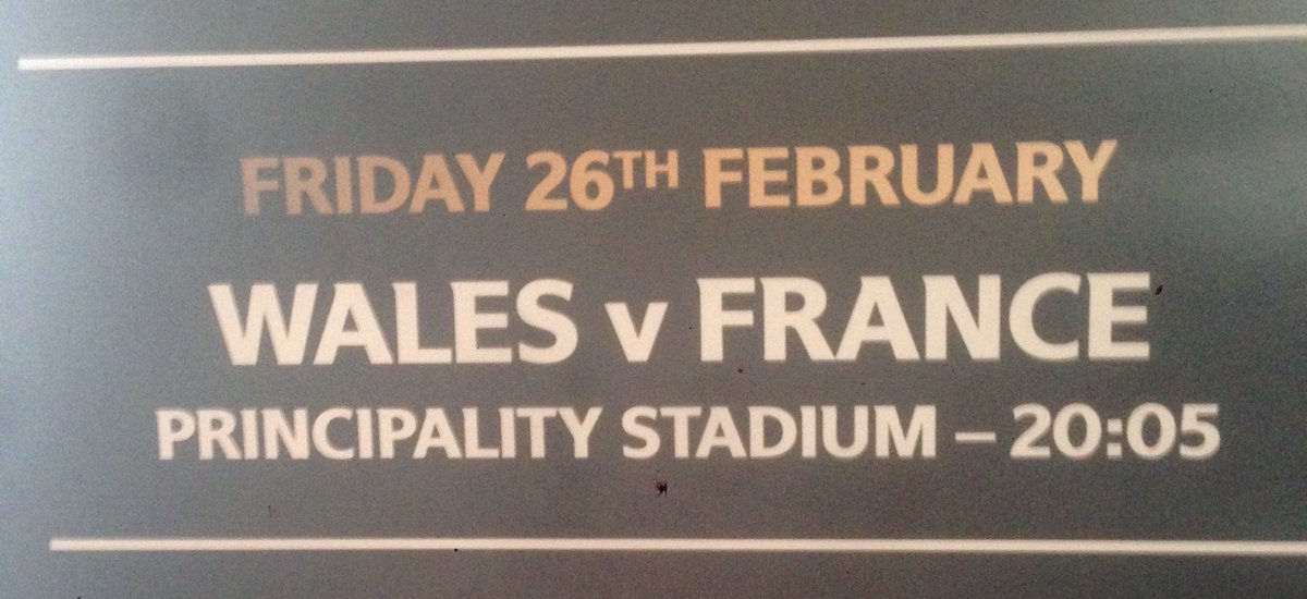 Wales🇬🇧 V France🇫🇷Tonight from 8pm! 
Also for the Ladies it's 2for1 on our delightful Cocktails from 5pm onwards 🍸🍹🍸