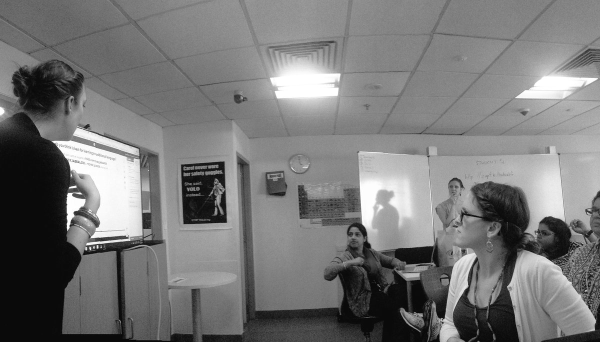 ISB_Geography's tweet photo. Tracy J. (HS ELD) leading some PD @asbunplugged #PlayASB #isblearns https://t.co/YHbfXI1Dr9