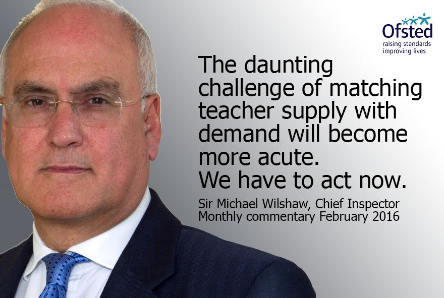 Sir Michael on teacher 'brain drain': "We have to act now". Read his article in full:  ow.ly/YMpyE