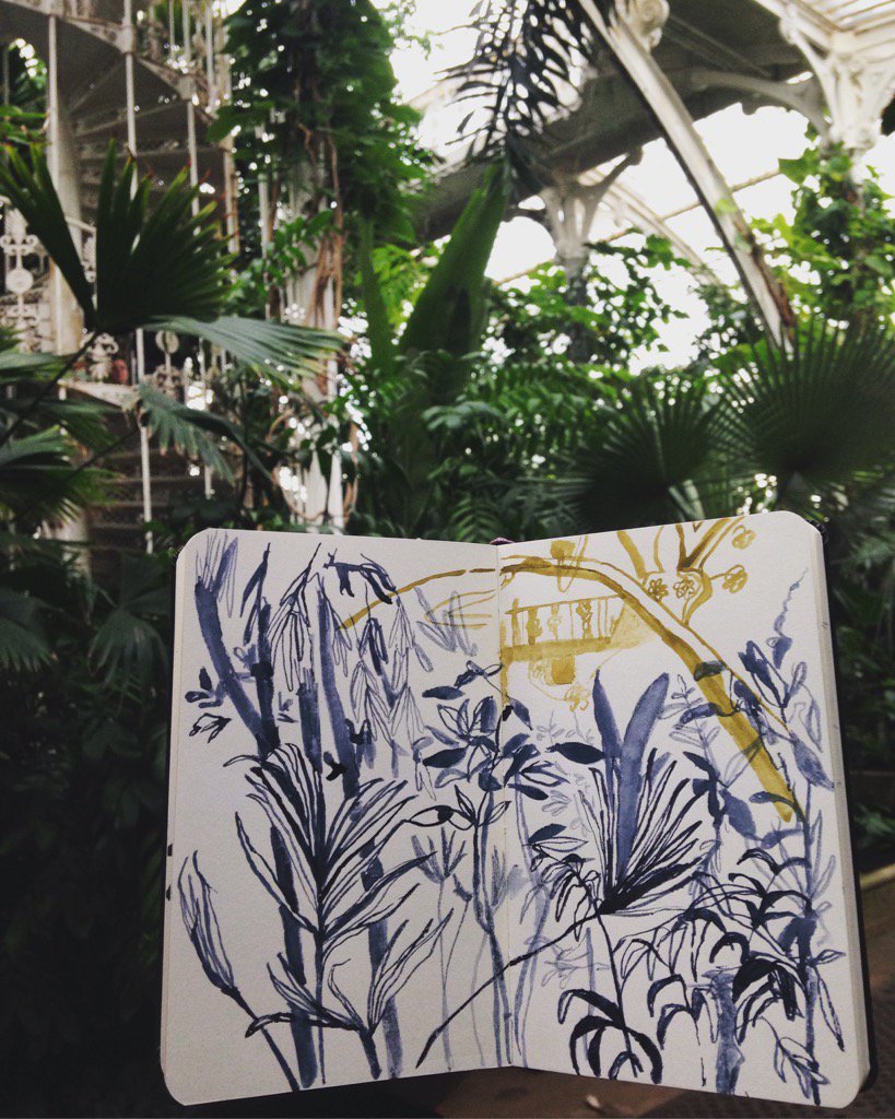 Yesterday at <a href="/kewgardens/">KewGardens</a> #sketch #illustration #watercolours