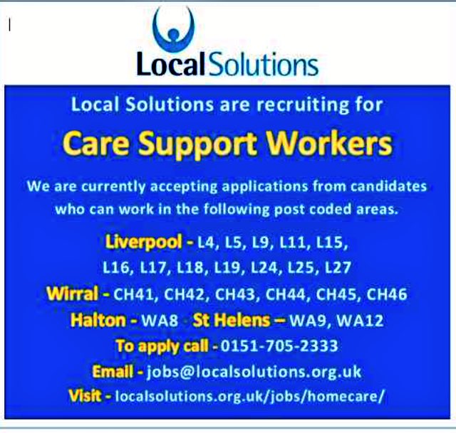 LSCareVacancies's tweet photo. We are currently recruiting in the following areas #jobs #care https://t.co/OqmTumVBoW