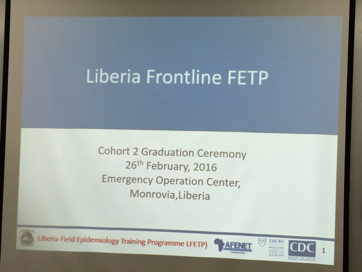 LiberiaFETP's tweet photo. Ready for Cohort 2's graduation ceremony. @PHPractice @CDCGlobal @EmoryRollins @tephinet https://t.co/jeTKKivXlt