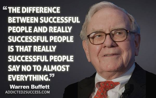 Knowing when to say no to the things that don't serve a purpose to you, is the key to success!