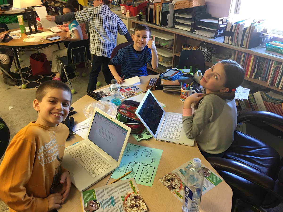 MisterCMaine's tweet photo. Ss choice responding - paper/pencil, GDoc, @explainevrythng, video - all uploaded to #GoogleClasssroom. #OOBSchools https://t.co/7Ykid0960c
