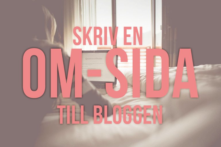 Så skriver du en bra "om"-sida på bloggen designadinblogg.se/sa-skriver-du-… #blogga #blogg #wordpress