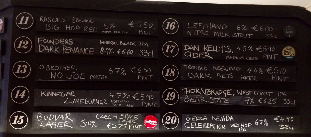 It's BEER TIME ! Tonight's line up !!! <a href="/galwaybeer/">Galway Bay Brewery</a> <a href="/troublebrewing/">Trouble Brewing</a> <a href="/RascalsBrewing/">Rascals Brewing Company</a> <a href="/DanKellysCider/">Dan Kelly's Cider</a> <a href="/OBrotherBrewing/">O Brother Brewing</a>