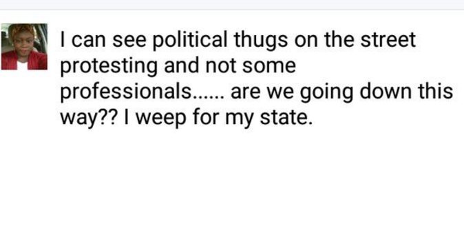 SaharaReporters's tweet photo. FLASH: The @APCNigeria Government in Nasarawa state has fired @rukey_teejay from her job for expressing her views https://t.co/4DajqsL53P